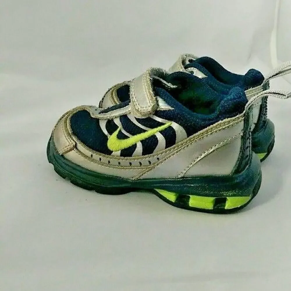 Nike Reax Toddler Shoes Blue Grey Green - 325236-431 - Size 5C